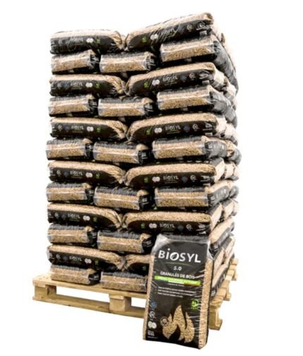Biosyl-Holzpellets – Palette mit 72 Säcken à 5