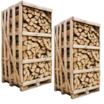 2 Paletten mit 6 Raummetern Brennholz 25 cm