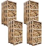 4 Paletten mit 12 Raummetern Brennholz 33 cm